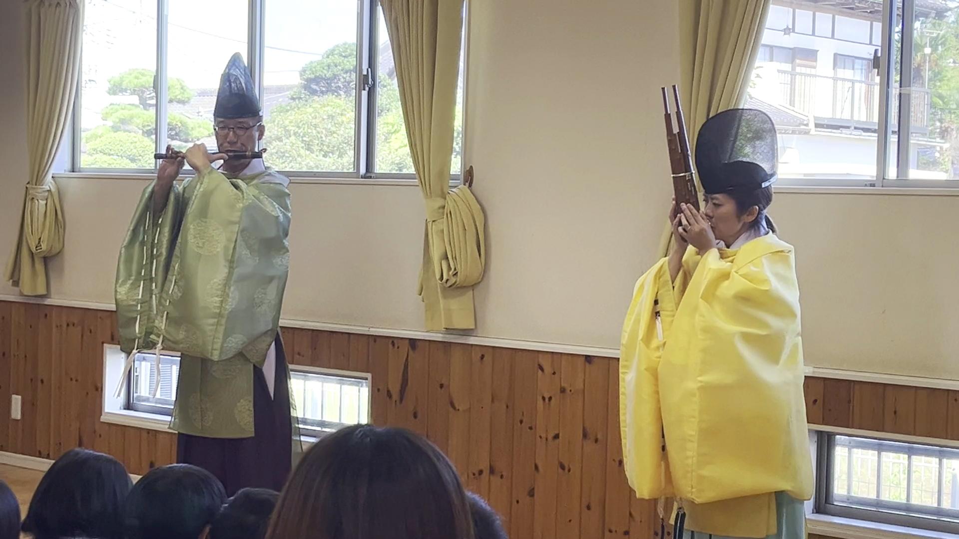 雅楽の演奏会
